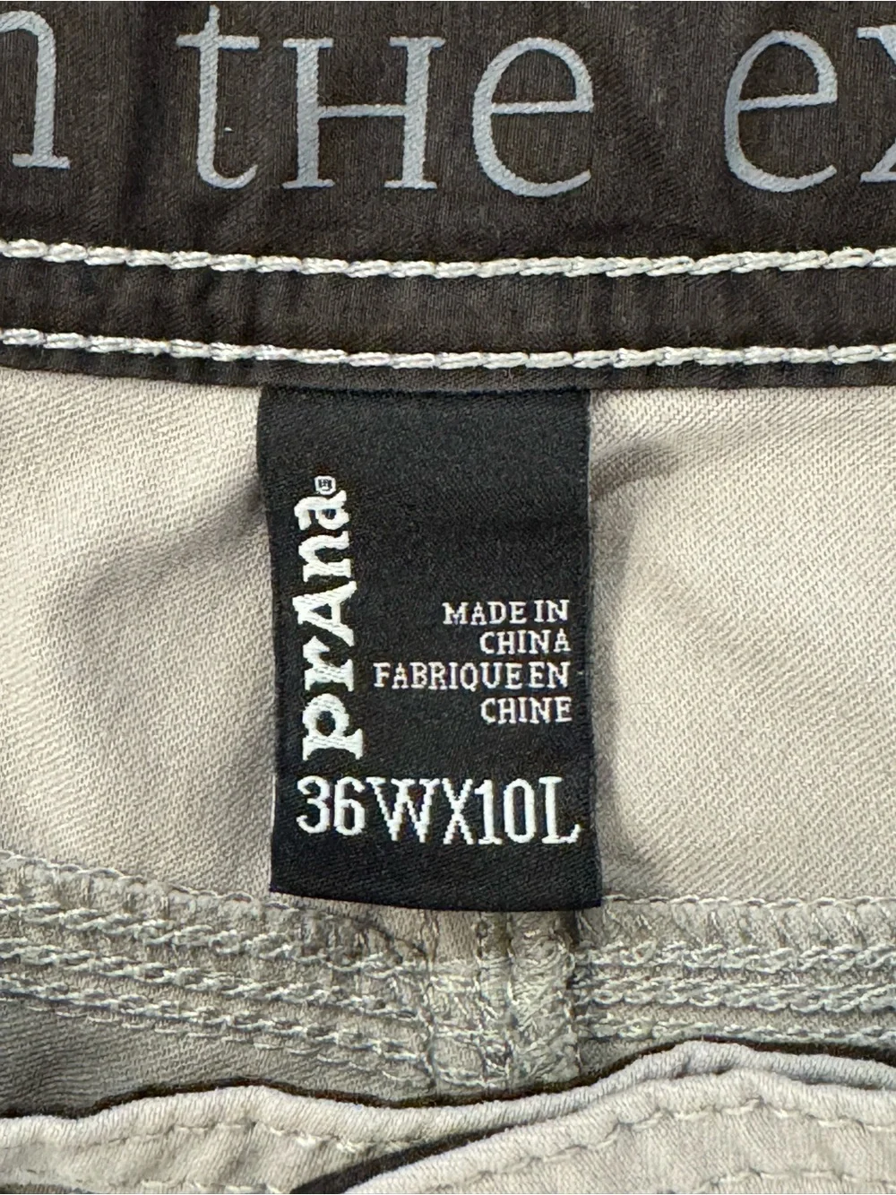 prAna | Stretch Zion Cargo Hiking Shorts Grey | 36W x 10L | Style M3ST10117